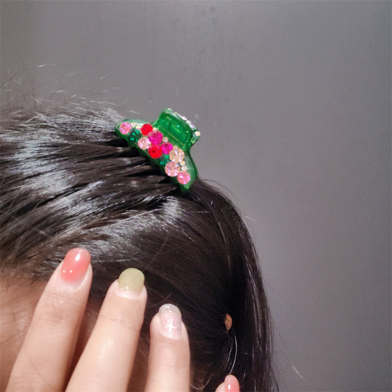 5cm Crystal Hair Claw Clip - Elegant Non-Slip Medium French Barrettes